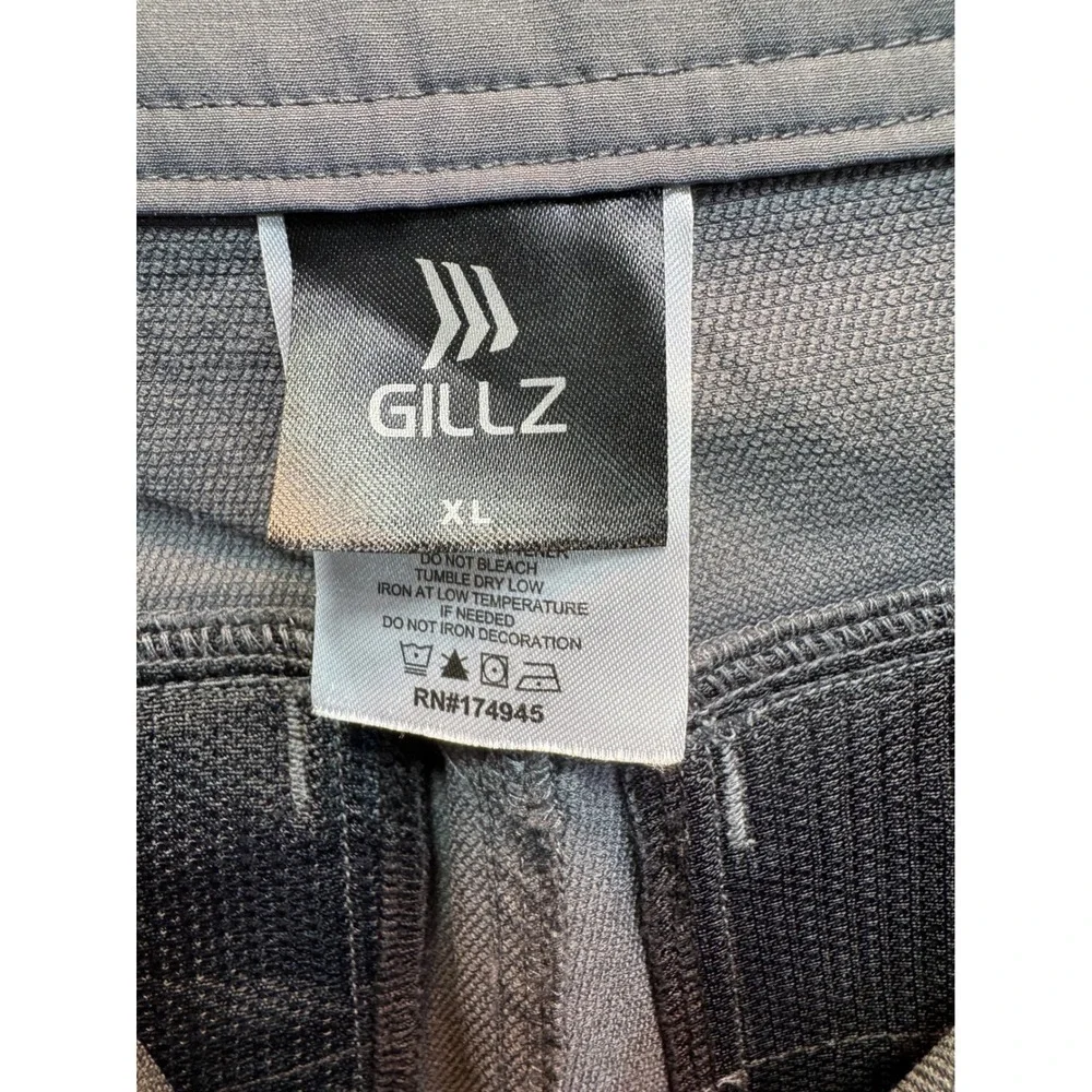 Gillz Mens XL Grey Performance Fishing Pants Utility Cargo Hiking Trousers